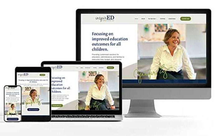 Affordable website design homepage for local business